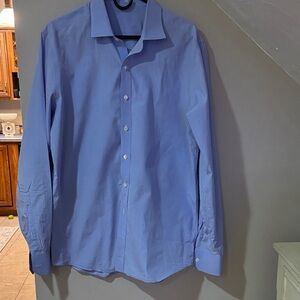 J Hilburn Men's light Blue Dress Shirt